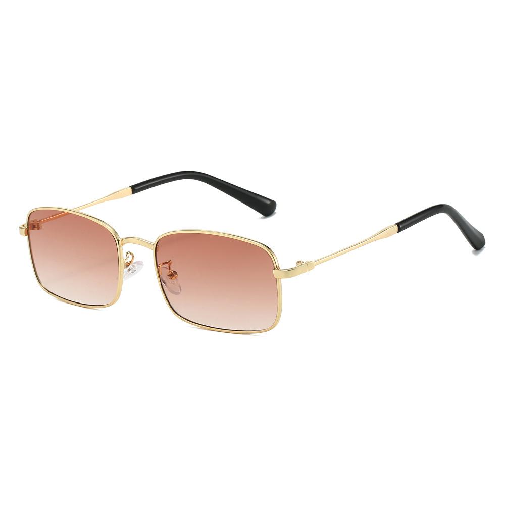 Novelteez Quadrilateral Geometric Metal Sunglasses - Fishing Uv400 Protection For Outdoor Enthusiasts Multi-Color