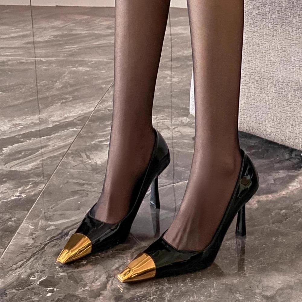Fashion Exclusive Slim Fit High Heels for Summer 2024, Fashionable and Sexy Anti Slip High Heels, Leather Suede Luxury Brand High Heels