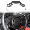 Black High Quality Soft Carbon Fiber Auto Steering Wheel Cover Trim for Jaguar F-TYPE 2013- Interior Accessories