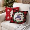 Soft Christmas Pillow Cover Santa Claus Xmas Tree Pillowslip Throw Cushion Case  Winter Decor