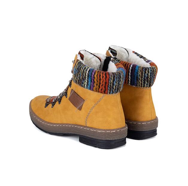 Rieker Z6743-68 Yellow Ankle Boots