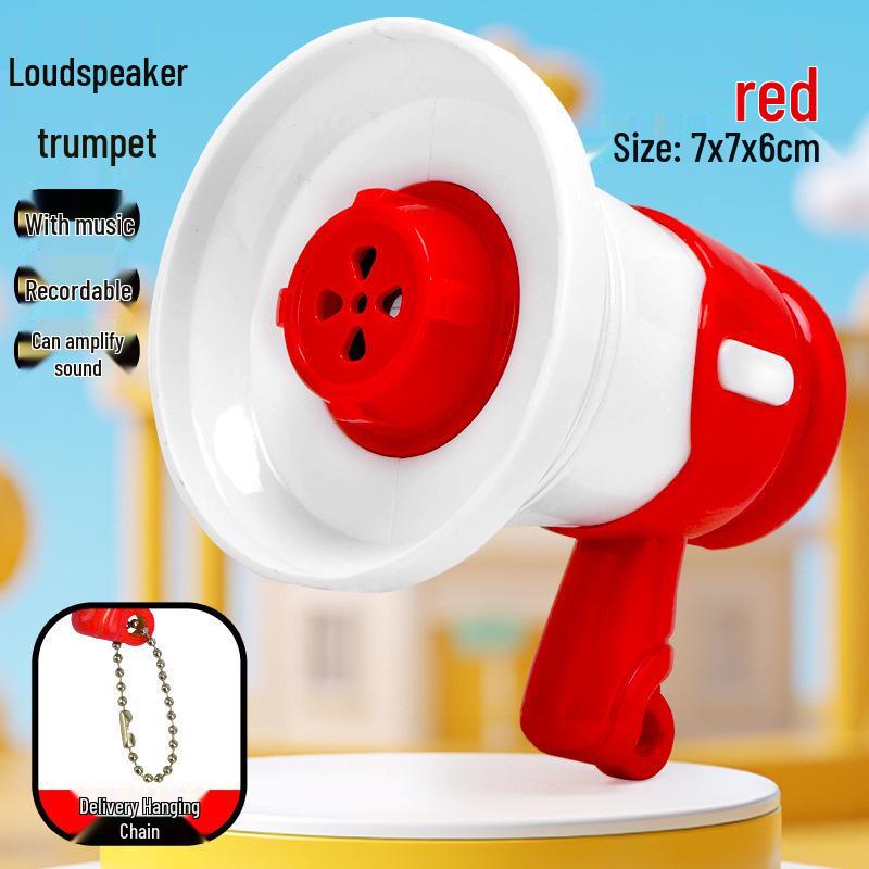 Kids' Mini Megaphone Keychain: Fun Recording Pendant & Creative Backpack Accessory