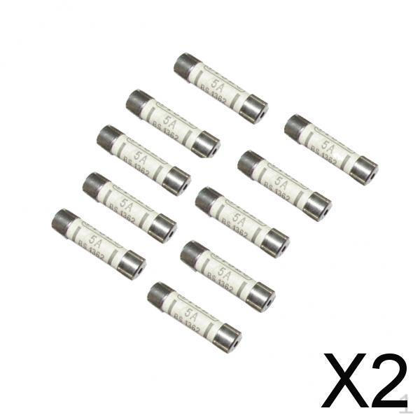 

2x6мм x 25мм 240В 5А BS1362 Керамічний запобіжник