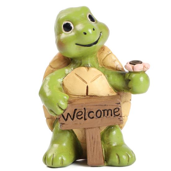 

Resin Incense Holder Waterproof Sunproof Decorative Small Turtle Figurine Garden Balcony Indoor Micro Landscape Ornament C