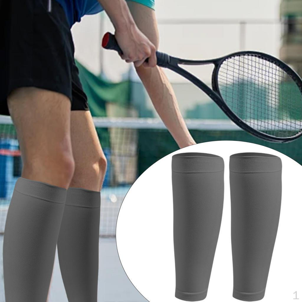Calf Compression Sleeves Elastic Socks for Soccer Black