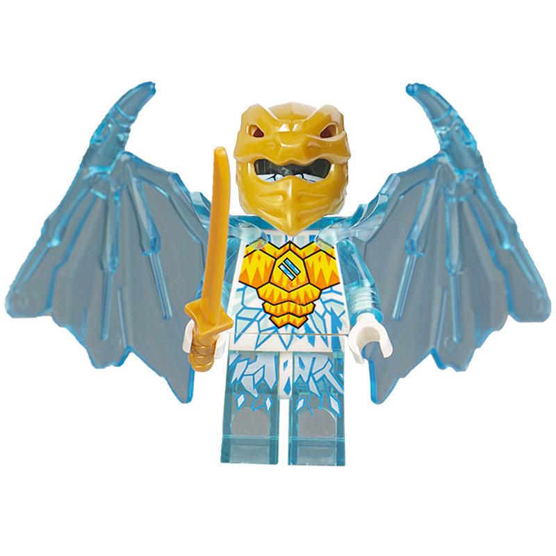 Ninja Warrior Superhero Doll With Weapon Single Building Block Assembly Toy