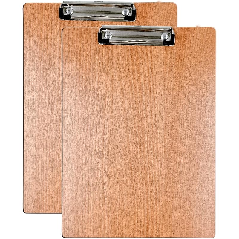 Eduway Exam Board Wooden/Writing/Clipboard Lightweight MDF | Heavy Duty Clip for Office, School, Home, College, Shop -