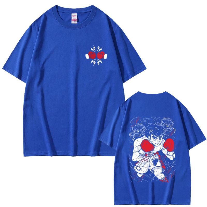 Hot Sale Anime Hajime No Ippo Makunouchi Graphic T Shirts Kamogawa Boxing Gym Tshirt Unisex Fashion Retro Oversized Short Sleeve