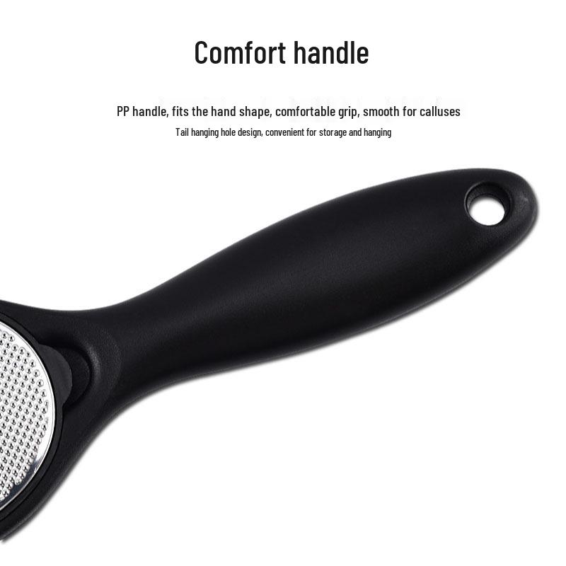 Stainless Steel Double-Sided Foot File & Pumice Stone Exfoliator for Callus Removal