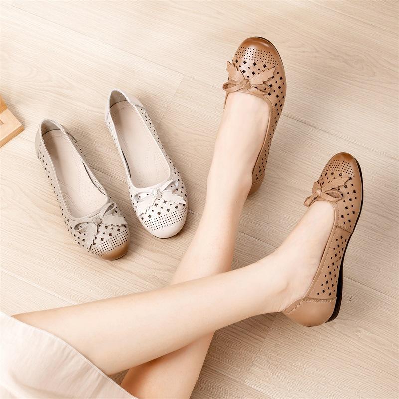 GKTINOO 2025 Women Loafers Casual Shoes Breathable Genuine Leather Shoes Sneakers Women Flat Shoes Female Footwear