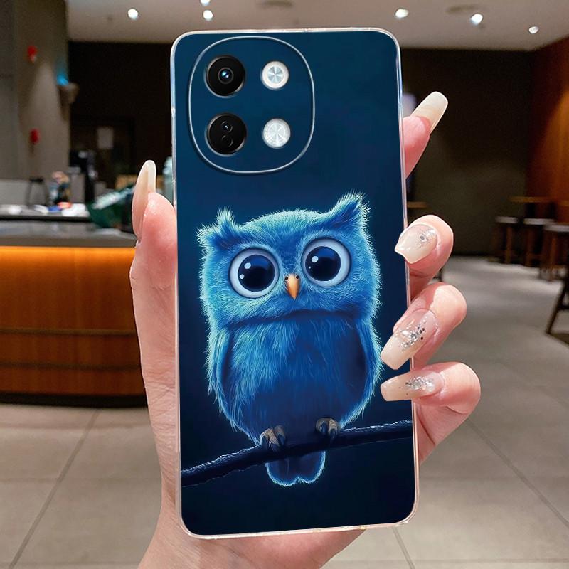 For Tecno Spark 30 5G Phone Case Cute Cartoon Dragon Patterns Soft TPU Silicone Transparent Casing For Tecno Spark 30 Shell Capa