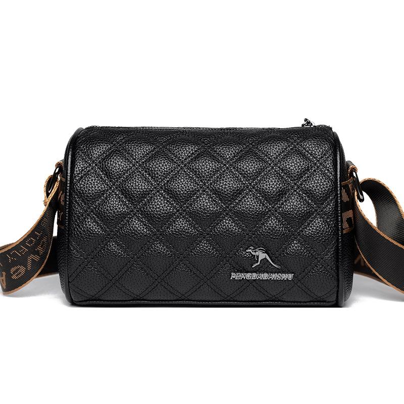Damen Tasche Rautenmuster kleine Tasche Französische Umhängetasche Modische Pendler Umhängetasche