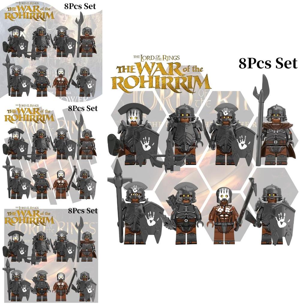 Kt1033 Magic Lord Mini Figure Series Powerful Orc Xp254-261 Children's Educational Building Toy