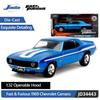 JADA Toys Diecast Car 1:32 FF 1969 Chevrolet Camaro-Free Rolling Candy 3005C Blue Window Box With J Hook Fast & Furious JD34443