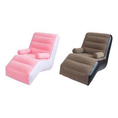 Folding Lazy Sofa Soft Durable PVC Thickened Inflatable Sofa Air Bench Blow Up Seat for Leisure Gaming Festivals Sleeping Garden
