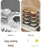 Multi-Layer Hot Pot Prep Dish Holder & Storage Rack