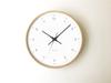 KATOMOKU plywood wall clock 12 wall clock with continuous second km-80NA Natural, hand, 304mm (radio-controlled clock)