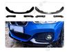 Compatible with 2015-2019 BMW 1 Series F20: Sport MP Style Front Lip Splitter Kit