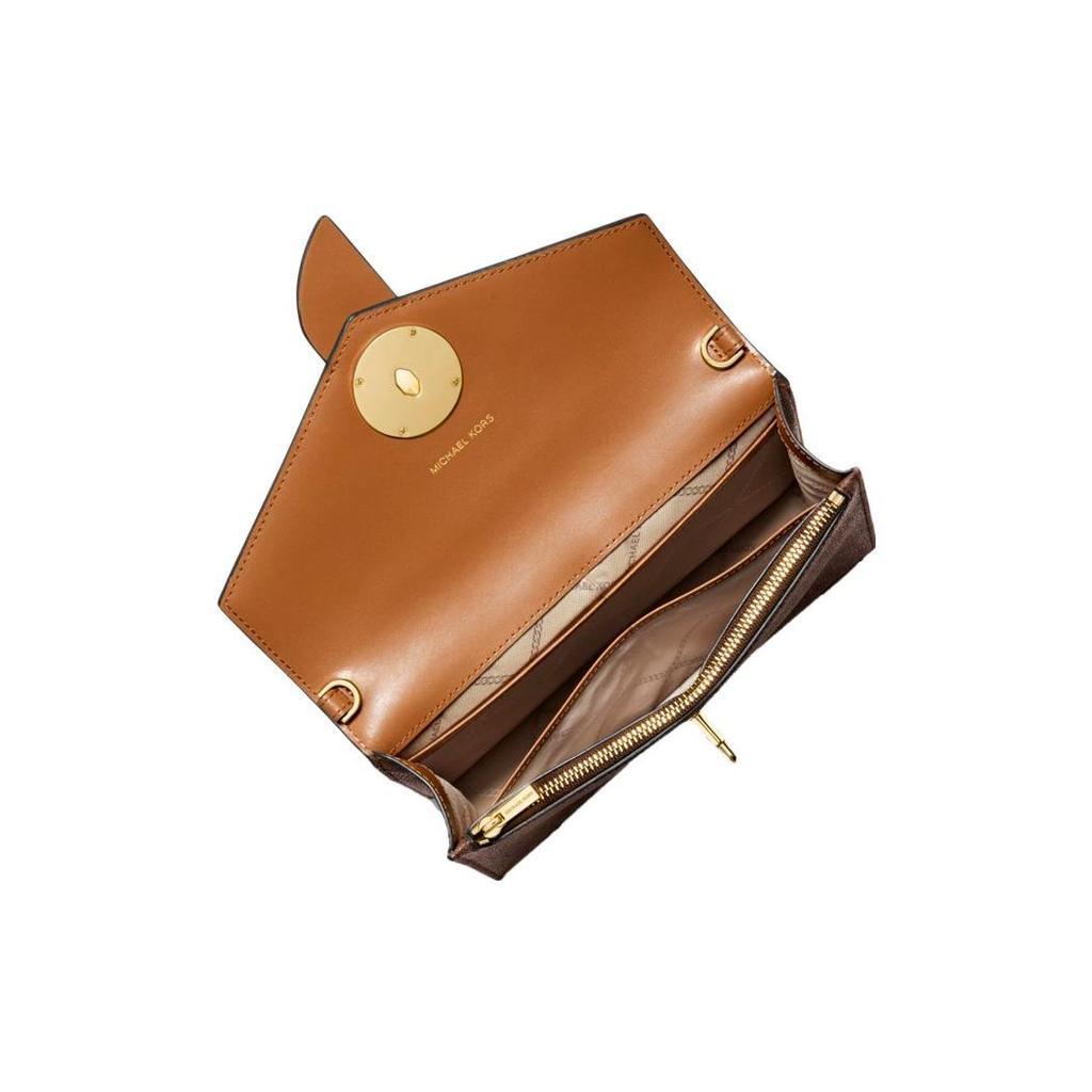 New MICHAEL KORS Charm PVC With Leather Chain Bag, Shoulder Bag, Crossbody Bag Medium Size Women's 32S0G00C6B-252