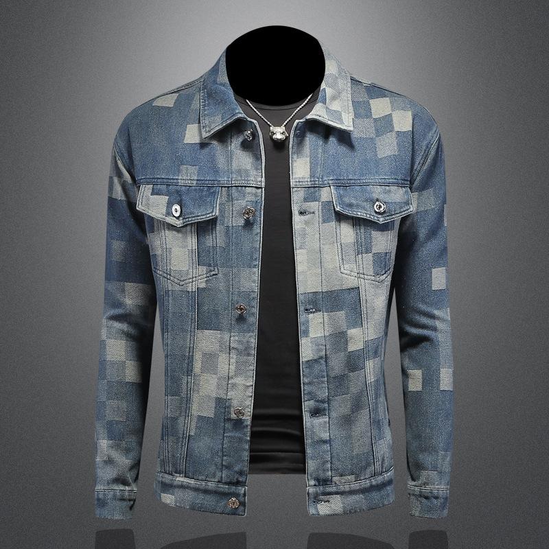 

New Style Cowhide Distressed Turn-Down Collar Bomber Jacket For Men Casual Loose Fit Fashion Outerwear 7521 L чорний