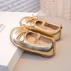 Girls' Bow Princess Mary Jane Shoes - Soft Soles for Spring/Autumn 2026, Comfortable & Versatile Dance Leather Footwear