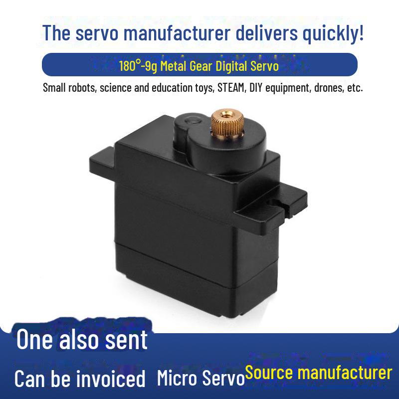 

MG90S 9g металевий цифровий сервопривод для автомобілів на радіоуправлінні, літаків і роботів STEAM – ударостійкий мікросервопривод Two-line, Three-line, JST1.5, JST1.25 чорний