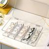 5 Compartments Glasses Storage Design Dustproof Eyewear Small Items Organizer Sunglasses Box Transparent Desktop Storage Box