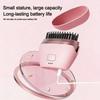 Rechargeable Hair Straightener Comb Cordless Detangler Electric Heating Hair Straightener Brush