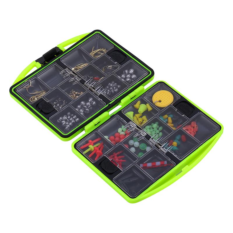 24 Compartments Fishing Tool Set Tackle Box Full Loaded Lure Bait Hooks Sinker
