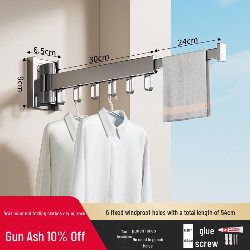 Gao Wenhai Wall-Mounted Foldable Indoor Clothes Drying Rack