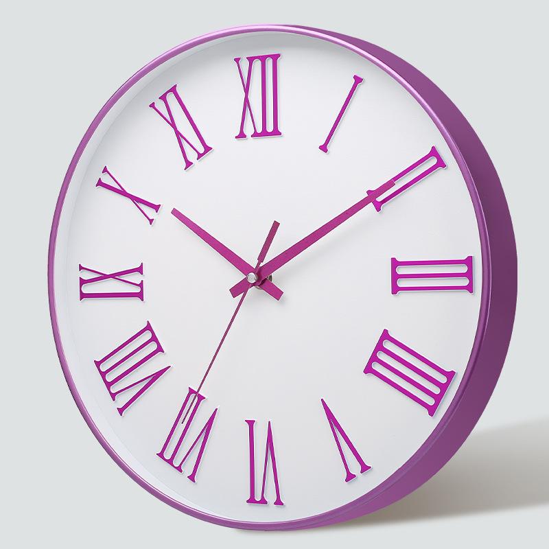 12 Inch 30CM Silent Wall Clock, Creative and Fashionable, Three-dimensional Digital Minimalist Clock for Home Living Room