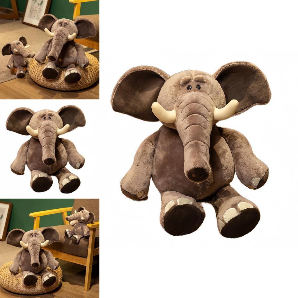 Plush Elephant Toy For Kids Soft Animal Doll Gift For Children And Toddlers