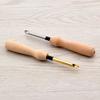 Wooden Handle Poking Needle Set Embroidery Punch Needle Weaving Tools Creative Pattern Manual Craft DIY Sewing Tool