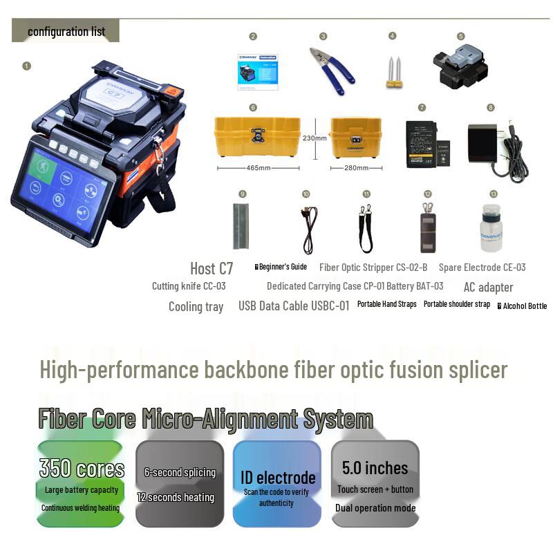 TOPULAN CC-03 Cleaver Automat de Fibră Optică de Înaltă Precizie