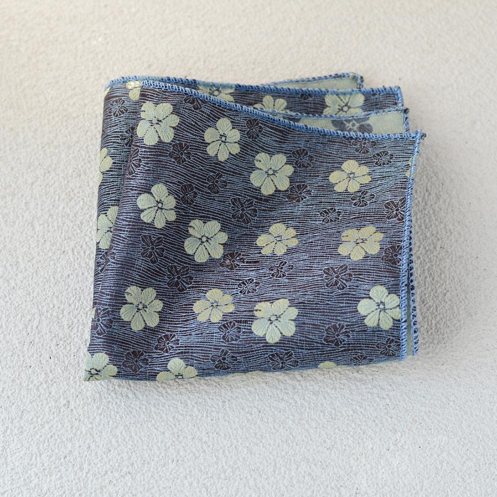Vintage Hong Kong Style Floral Pocket Towel Men'S Business Suit Handkerchief Dress Accessories Chest Towel Small Square Towel