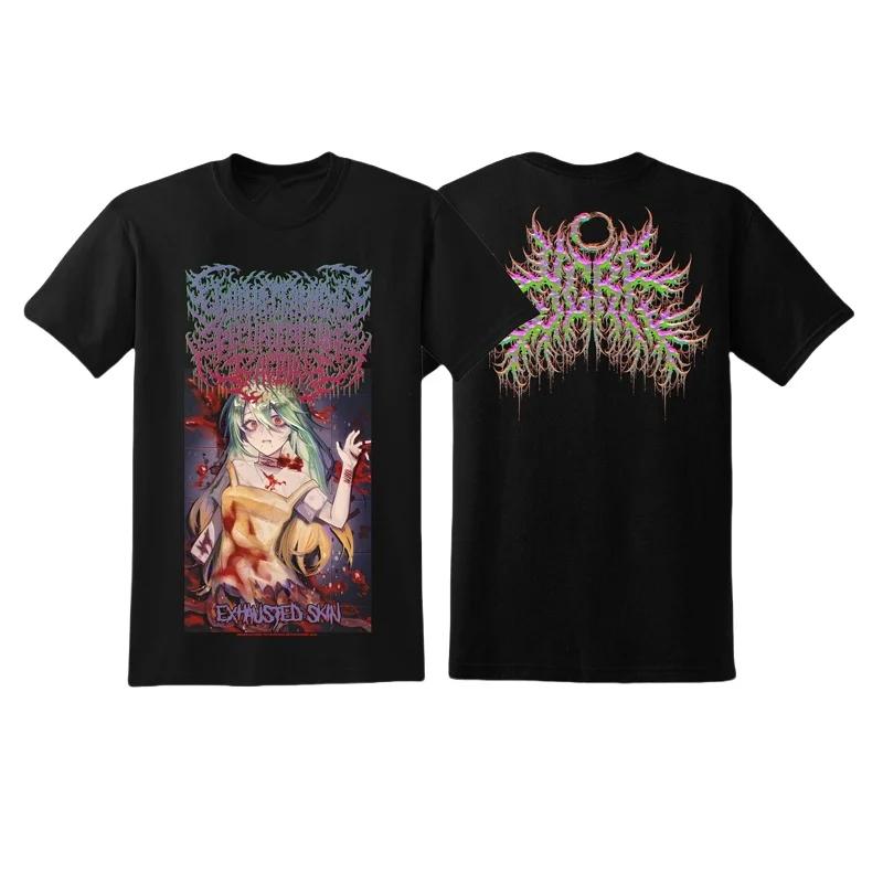 Absurd Artistic Tshirt Cute Girl Extreme Metal Design Tshirt Men and Women Fashionable Cotton Blouse Anime Cute Small Crowd