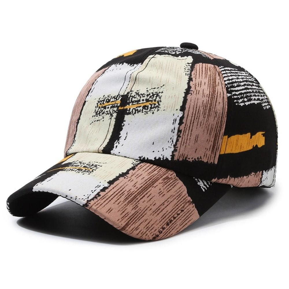 Versatile Sun Hat Graffiti Baseball Hats Casual Bonnet  for Men Women чёрный