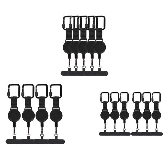 Retractable Phone Lanyard Outdoor Anti-Theft Phone Strap with Stainless Steel Wire Durable Buckle And Locking Carabiner Easy Installation Phone Leash