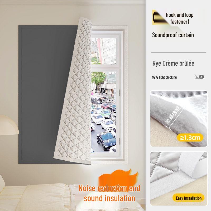 Soundproof Velcro Blackout Window with Easy Installation