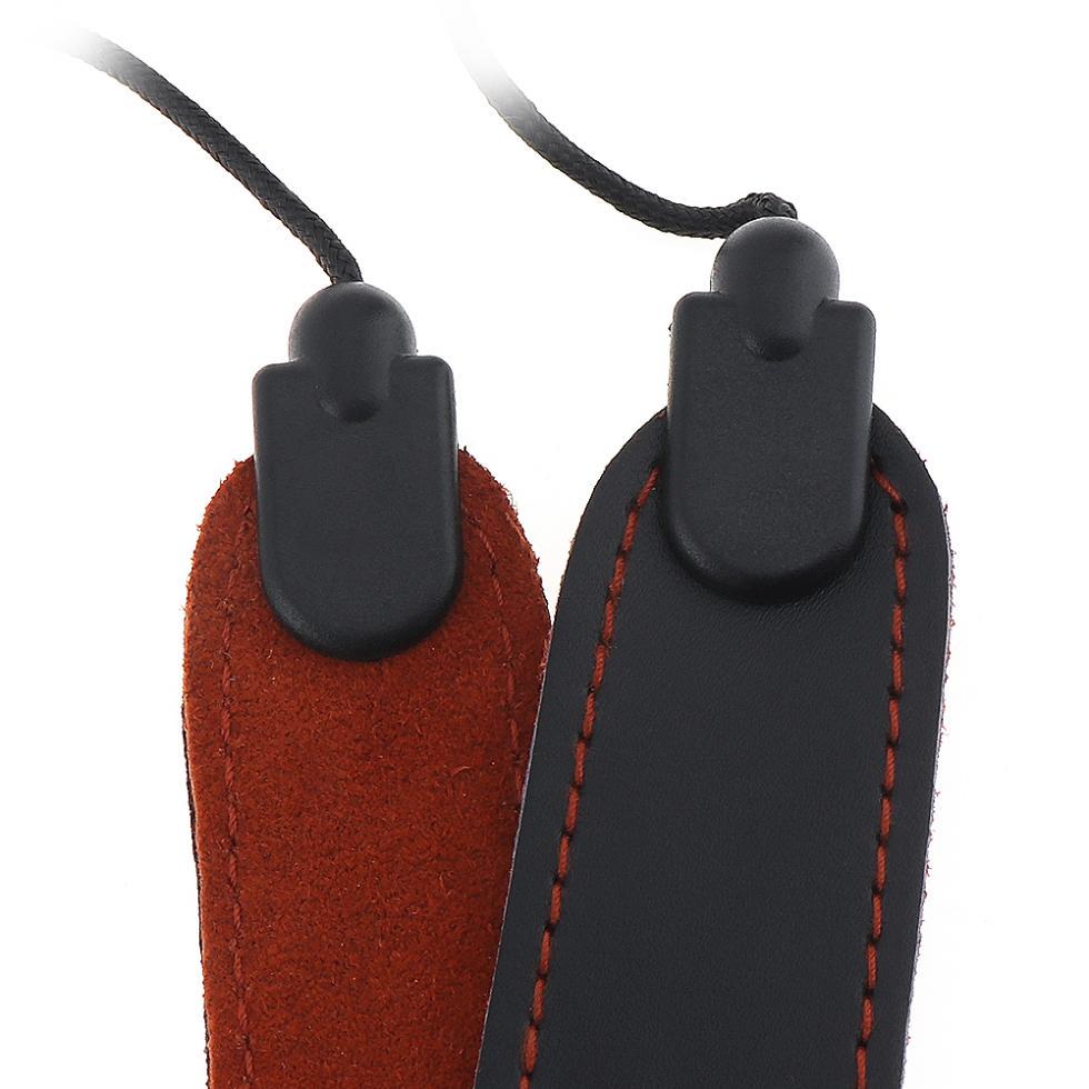 Adjustable Leather Saxophone Clarinet Neck Strap Single Shoulder Strap for Saxophone Clarinet