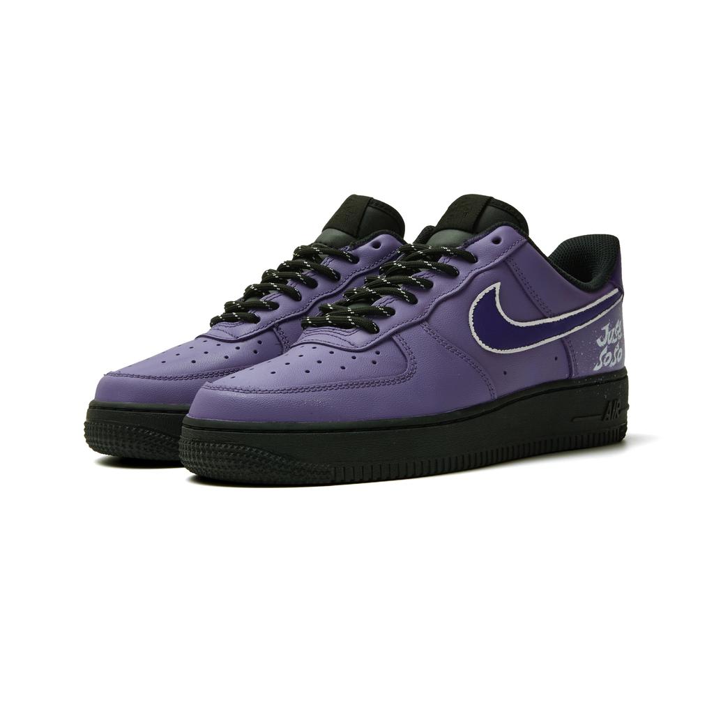 Nike Air Force 1 Slip Resistant Abrasion Resistant Low Top Skateboard Shoes Unisex Black Purple CW2288-001(Team575-)