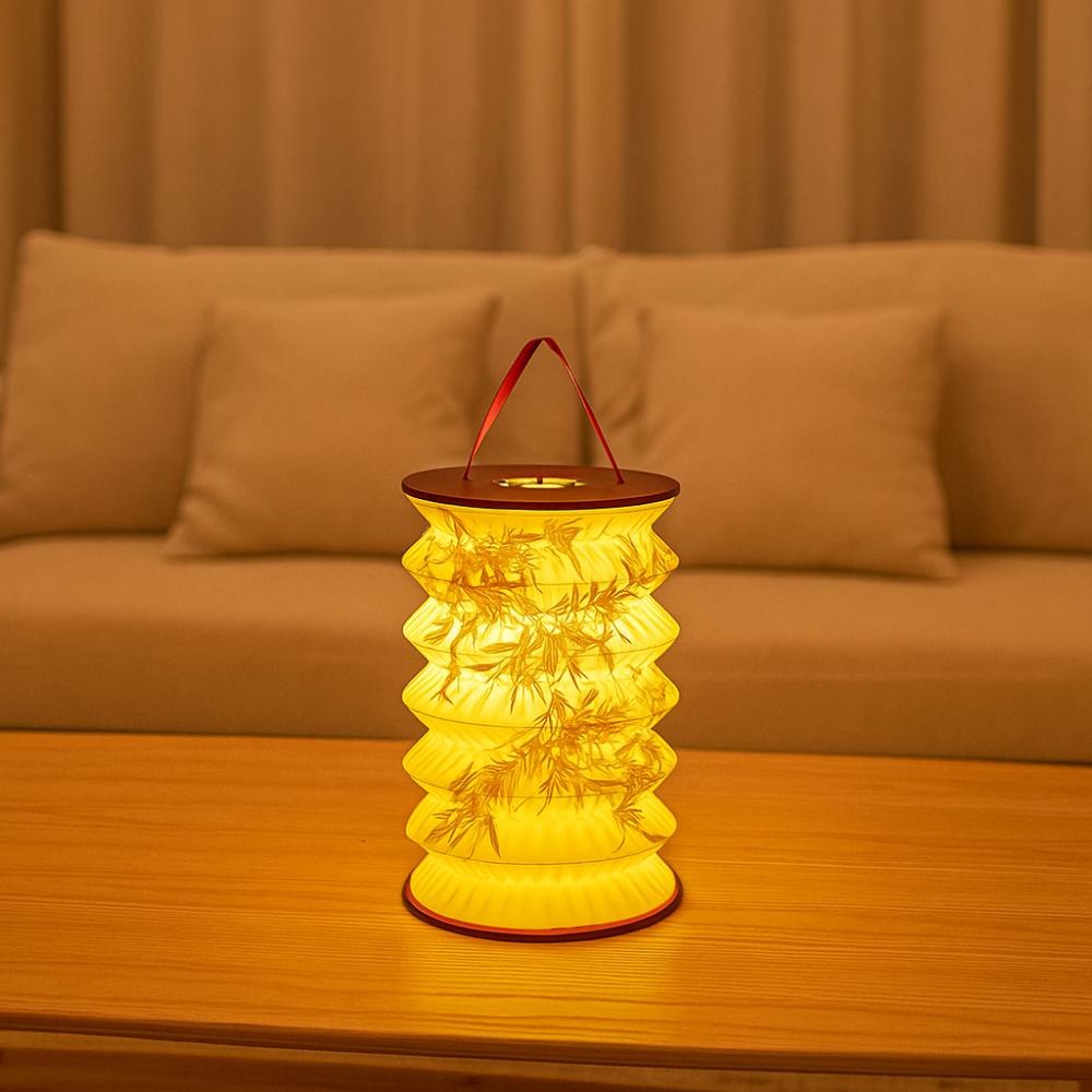 Foldable Mid-Autumn Festival Lanterns Projected Decorative Flower Lamp  Lantern Festival
