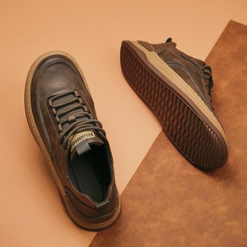 Fashion High Quality Oxford Shoes Wear-resistant Soles for Outdoor Hiking Leisure for Men's Versatile Men's Leather Business Shoes