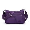 Borsa a tracolla in nylon multi-tasche con tracolla larga regolabile Borsa a spalla casual per donna Viaggi quotidiani