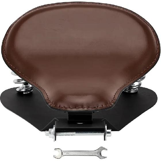 Motorcycle Drive Seat Bobber Solo Seat with Spring Base Mounting Bracket Kit Replacement for Harley Davidson Sportster XL 883 12