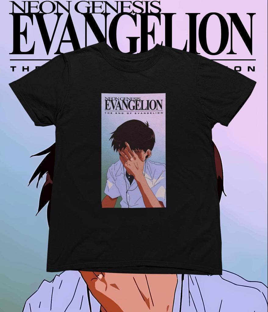 Neon Genesis Evangelion Anime End of Eva Printed Tshirt Unisexs and Womens Tshirt Unisexs Top Sports Tshirt 2026 Summer New Tee