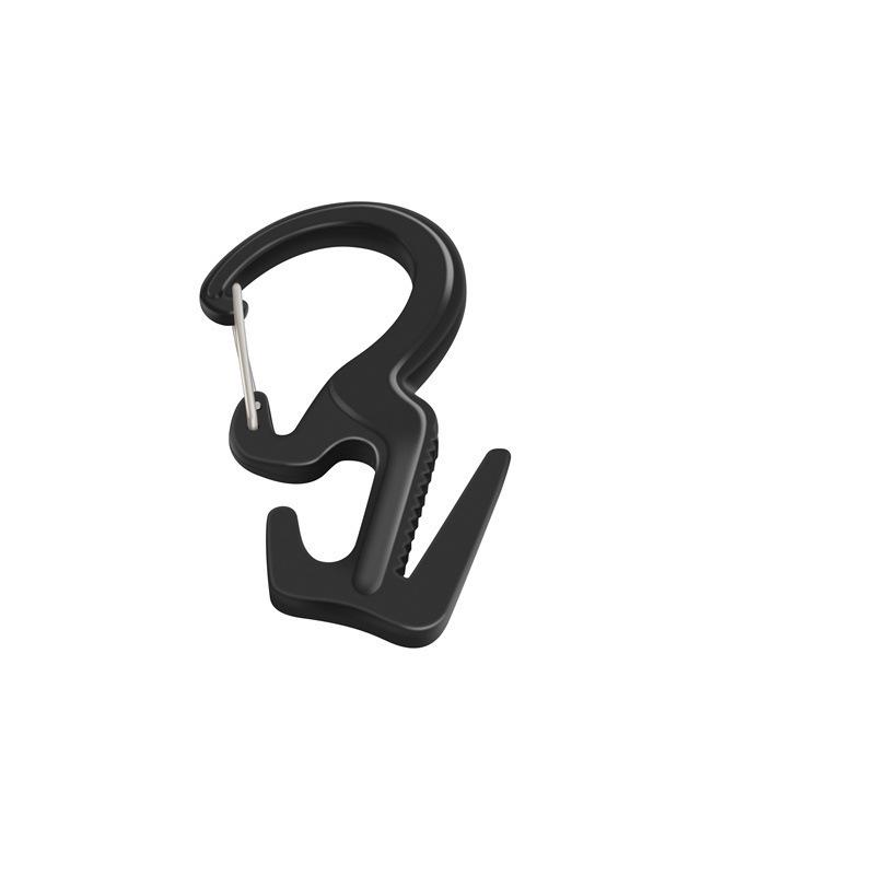 Aluminum D-Type Carabiner: Multi-Functional Quick Release Swivel Hook for Travel and Mountaineering