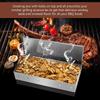 BBQ Flavor Stainless Steel Smoker Box for Barbecue Grill Charcoal Grills Stainless Steel BBQ Grill Accessories Grill Master Gift