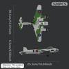 526 Teile WK II Mosquito Bomber Baustein Spielset, Klassisches Flugzeug Armee Puzzle DIY Montage Maßstabsgetreue Modelle, Handgemachtes DIY Jungen Mädchen Geschenk Präsent
