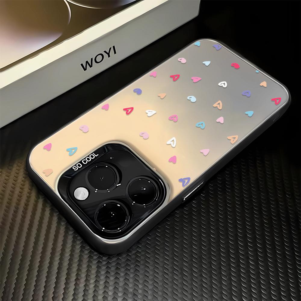 Colorful Love Case For Iphone 16  16E 15 14 13 12 11 Pro Max Cover Funda Coque Bumber Shell 15 14 Case For Iphone 16 Pro Max